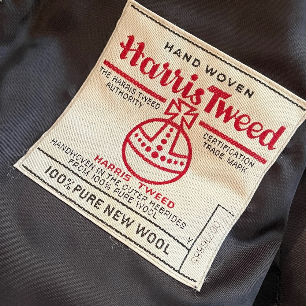 Harris Tweed Men's Gray/navy/other color specs Sport Coat - Picture 4 of 5